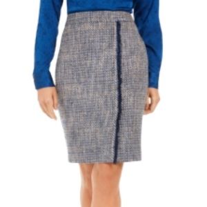 Calvin Klein Tweed Pencil Skirt
